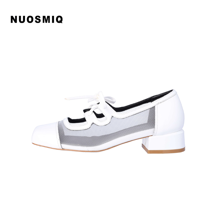 [누스미크] CAMELLIA Loafer ( BLACK / WHITE )