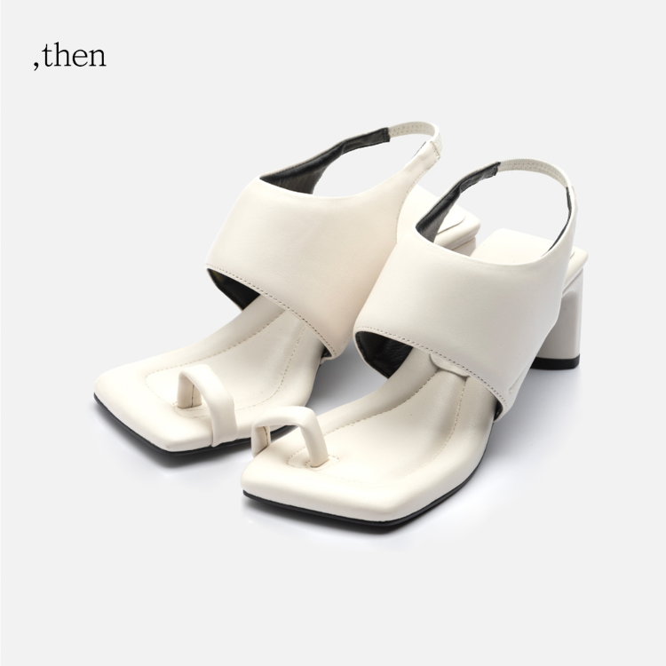 [덴] summer toe sandal heel