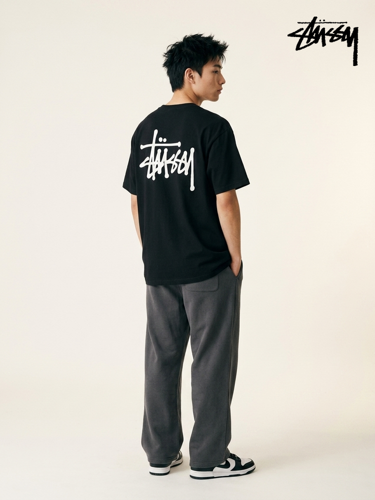 스투시 베이직 반팔 오버핏 티셔츠